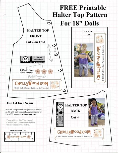 printable doll clothes patterns