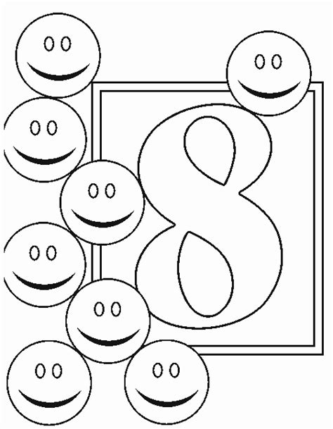 number  coloring pages printable crafts    kids