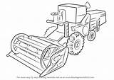 Harvester Combine Ausmalen Drawingtutorials101 Traktoren Zeichnen Mähdrescher Basteln Erdbeeren Schritt sketch template