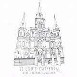 Cathedral sketch template