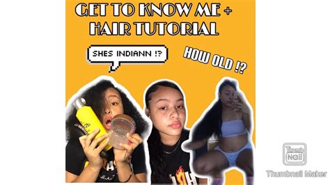 Get To Know Me Hair Tutorial Included 😘 Gianna Sky Youtube