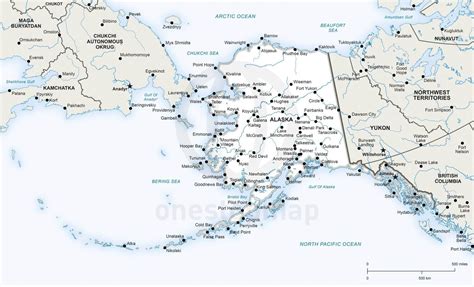 vector map  alaska political  stop map