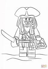 Coloring Jack Pages Sparrow Lego Sparow Printable sketch template