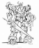 Power Rangers Coloring Megazord Pages Choose Board Pawer sketch template
