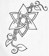 Celtic Tattoo Keltische Knoten Flower1 Keltisch Keltischer Triquetra Kelten Mittelalter Knots Sternum Tätowierungen sketch template