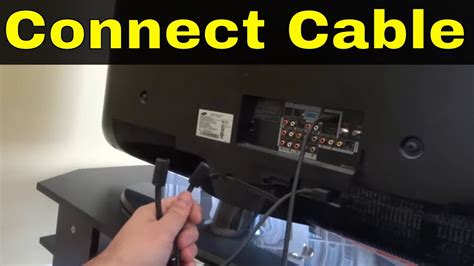 connect cable   tv step  step tutorial youtube
