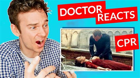 doctor reacts  cpr scenes  film tv youtube