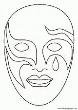 Carnaval Mascaras Venecia sketch template