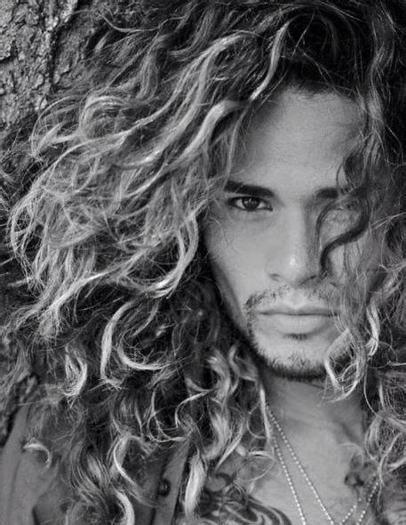 mens hair aj oliveras actor and model from puerto rico long hair