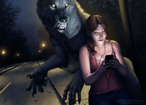 october the werewolf calendar 2014 by myenia fur affinity [dot] net