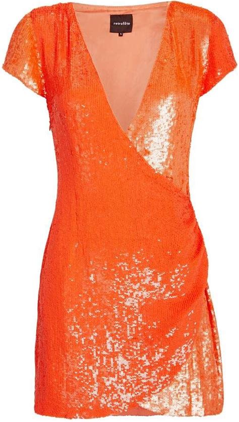 olya two tone sequin dress sequin dress dresses orange sequin dresses