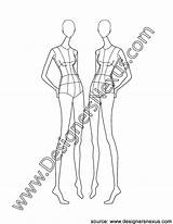 Croqui Fashion Front Female Three Quarter V6 Pose Standing Croquis Designersnexus Casual Min Read Template Figure Choose Board Side Sketches sketch template
