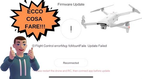 fimi  errore aggiornamento firmware flight control errormsg update