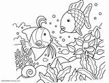 Sea Coloring Under Pages Line Printable Kids Color Adults sketch template