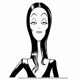 Addams Morticia Coloriage Imprimer Cinesite Dessins Jackal Goldwyn Nitrogen Mayer Studios sketch template