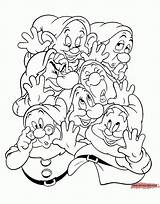 Dwarfs Seven Coloring Snow Pages Disney Drawing 1950s Dwarves Book Dopey Drawings Printable Color Characters Adult Cartoon Gif Books Grumpy sketch template