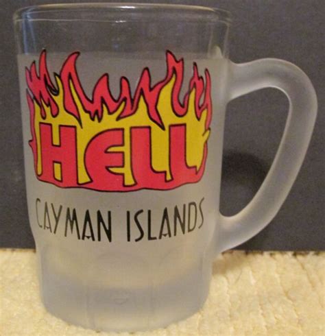 cayman islands hell frosted mini mugshot glass ebay
