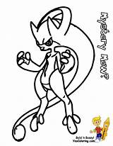 Pokemon Coloring Pages Legendary Mega Mew Drawing Colouring Printable Yveltal Mewtwo Sheets Characters Charizard Library Clipart Pokémon Popular Pokemons Slurpuff sketch template