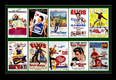 Elvis Presley Film Poster Postcard Set 2 Elvis Presley Movies