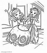 Sofia Coloring First Pages Printable Print Amber Sheet Princess Disney Slavyanka Games sketch template