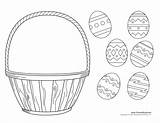Easter Basket Empty Coloring Craft Template Preschool Drawing Clipart Printable Crafts Egg Kids Printables Easy Pages Color Activities Timvandevall Decorations sketch template