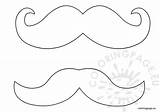 Template Mustache Moustache Coloring sketch template