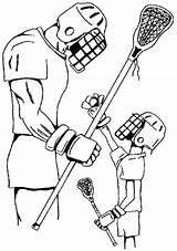 Lacrosse Drawing Player Getdrawings sketch template