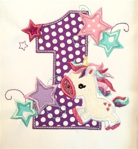 embroidery design unicorn embroidery design  birthday