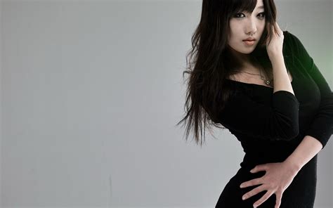 women asian black dress wallpapers hd desktop and