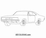 Coloring Dodge Charger Pages Comments Coloringhome sketch template