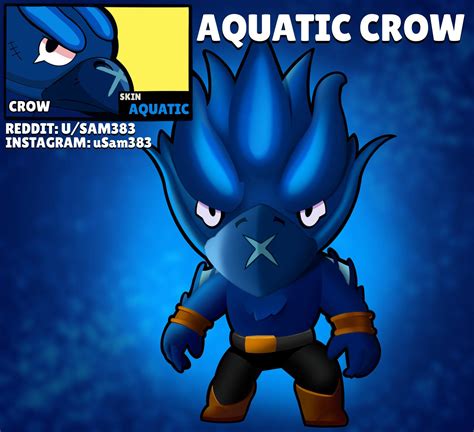 skin idea aquatic crow rbrawlstars