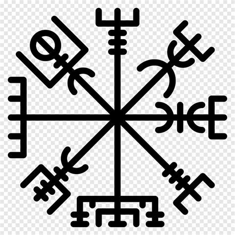 ornament runes vegvisir art icelandic magical staves