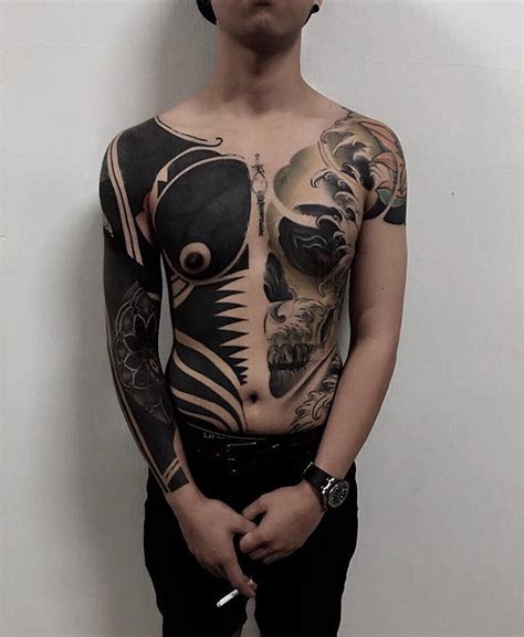 blackout tattoos are the latest trend in singapore bored panda