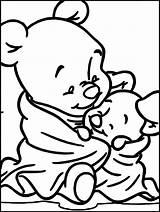 Pooh Winnie Coloring Piglet Pages Baby Printable Color Getcolorings Print sketch template