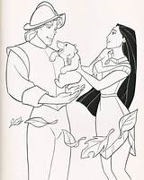Pocahontas Coloring Disney Pages Walt Smith John Princess Captain Choose Board Fanpop sketch template