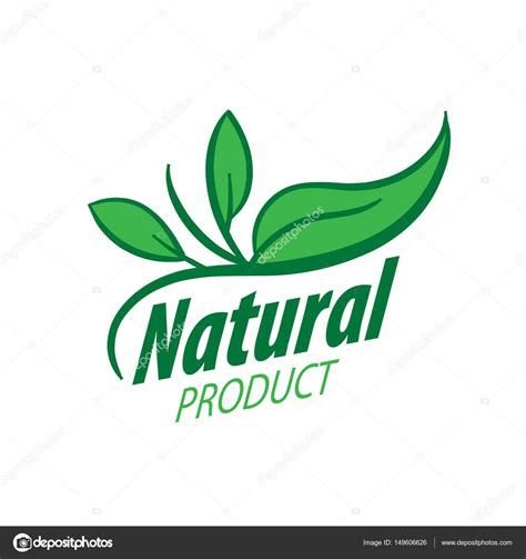 logo natural product stock vector image  cartbutenkov