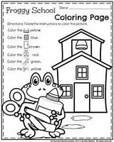 School Coloring Froggy Pages Goes Worksheets Back Preschool Timothy Activities Template First 1st Year Planningplaytime Choose Board sketch template