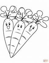 Coloring Carrots Pages Happy Printable Drawing sketch template