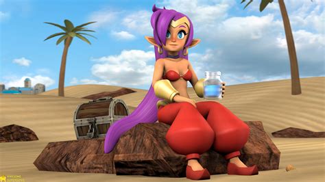[sfm Shantae 4k] Little Break By Awesomesupersonic On