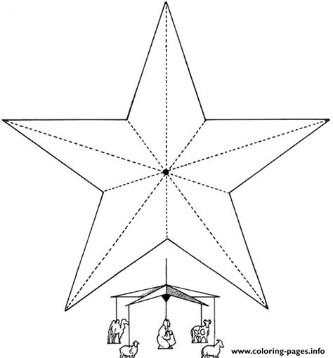 christmas star coloring pages printable
