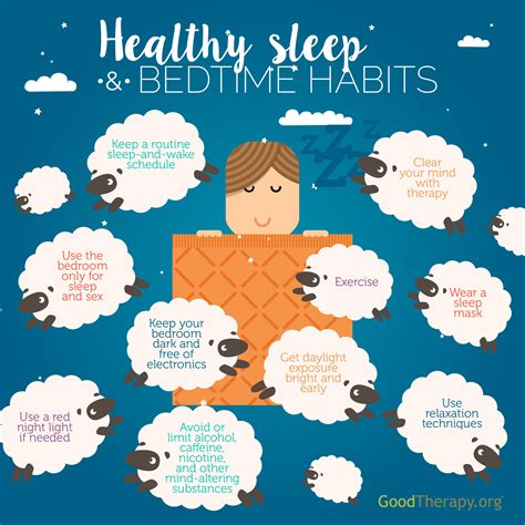 goodtherapy sleep hygiene infographic  goodtherapyorg