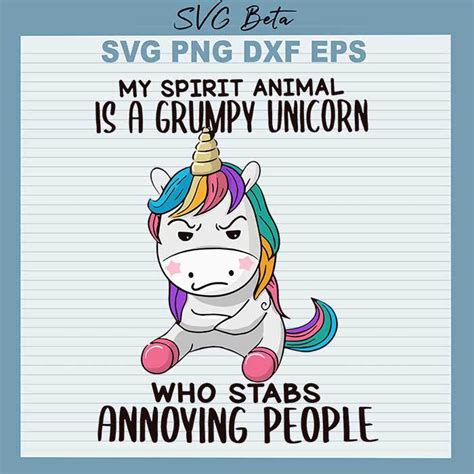 grumpy unicorn  slaps annoying people svg grumpy unicorn