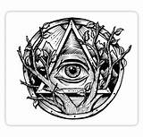Illuminati Ojo Triangulo Triangle Iluminati Toppng sketch template