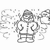 Cold Coloring Designlooter Shivering Extreme Season Winter Man sketch template