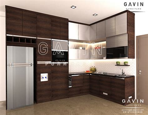 model  gambar kitchen set minimalis modern finishing