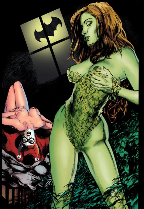 dc comics bisexual babes harley quinn and poison ivy lesbian sex superheroes pictures pictures