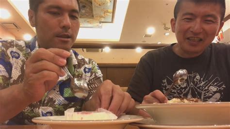 【二軒目】いつもの先輩とサイゼリヤで食べている動画 ハンバーグステーキにチキンステーキ youtube