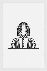 Snape Severus sketch template