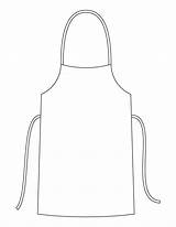 Apron Aprons Cliparts Bestcoloringpages Templates Webstockreview Clipground Literaria Parada Escuro sketch template