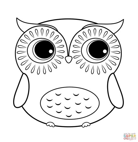 ideas cute baby owl coloring pages home family style